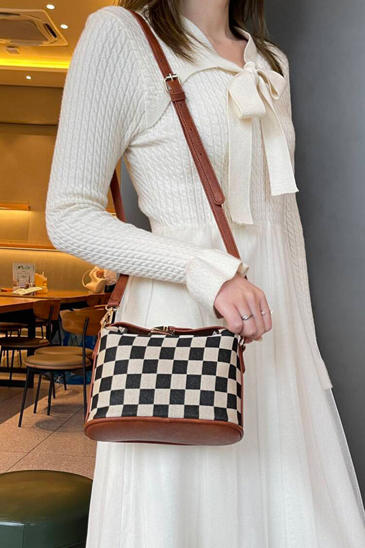 Maddie Checkerboard Purse