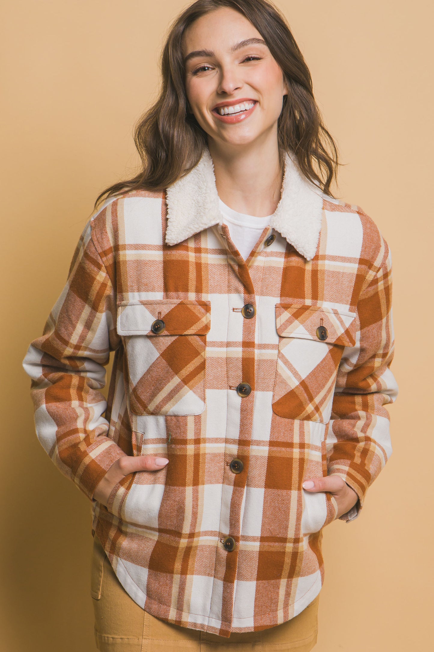Sherpa Plaid Shacket