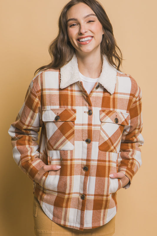 Sherpa Plaid Shacket