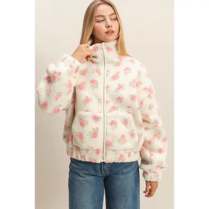 Carnation Sherpa Jacket