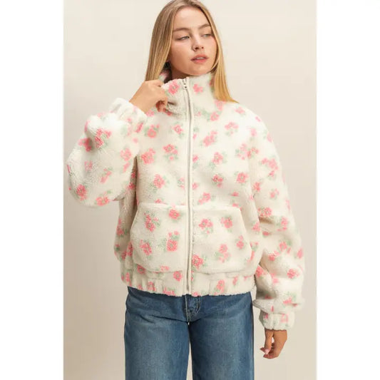 Carnation Sherpa Jacket