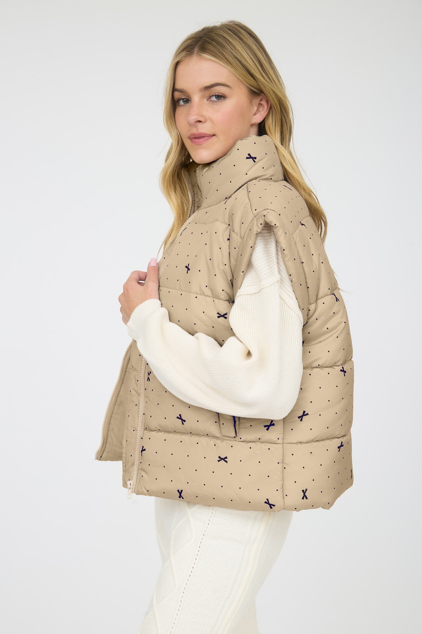 Bailey Bow Puffer Vest