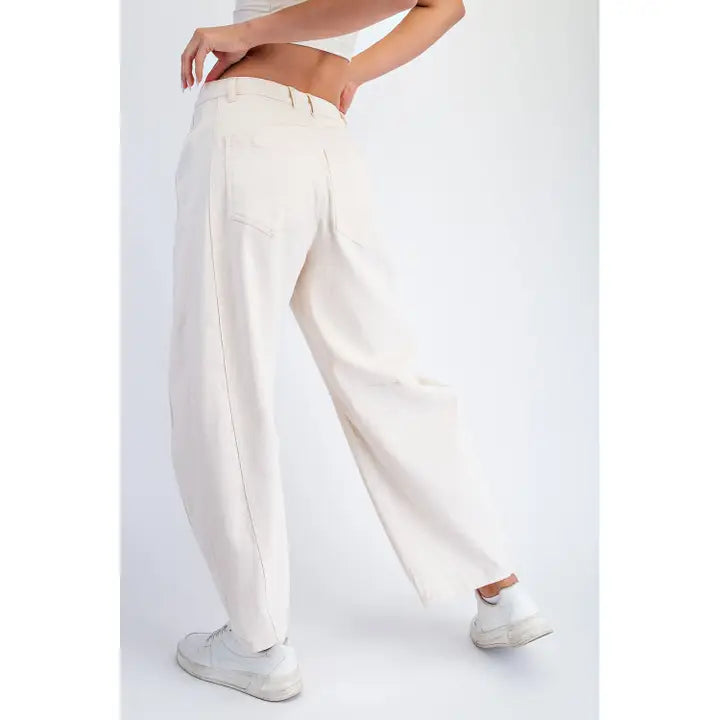 Loretta Twill Barrel Pant