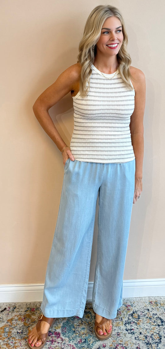Sunny Escape Chambray Pant