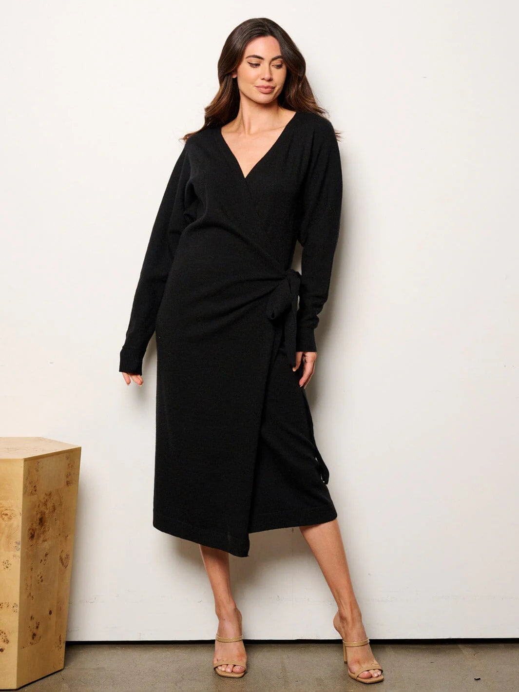 Marissa Sweater Knit Wrap Dress