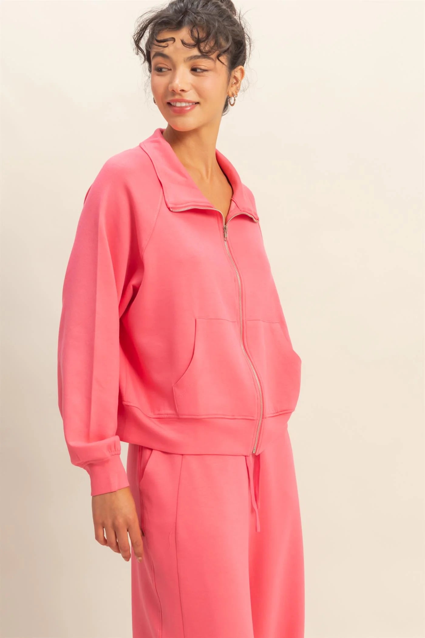 Double Knit Zipped Jacket