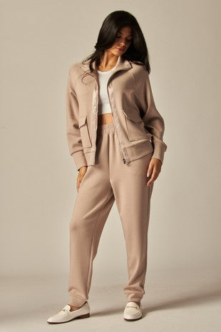 Double Soft Sateen Trim Cuff Pant