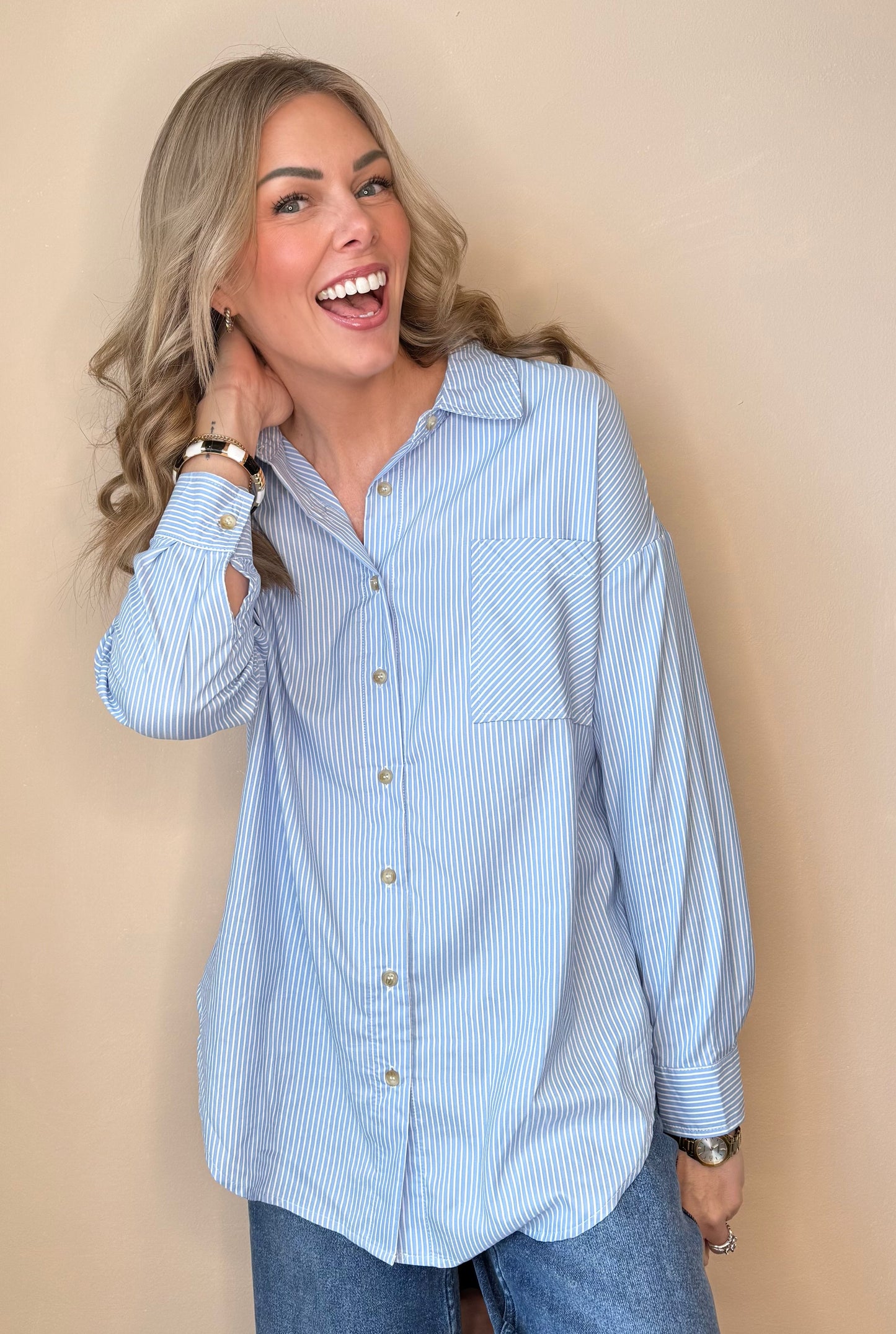 The Reliable Stripe Button Down