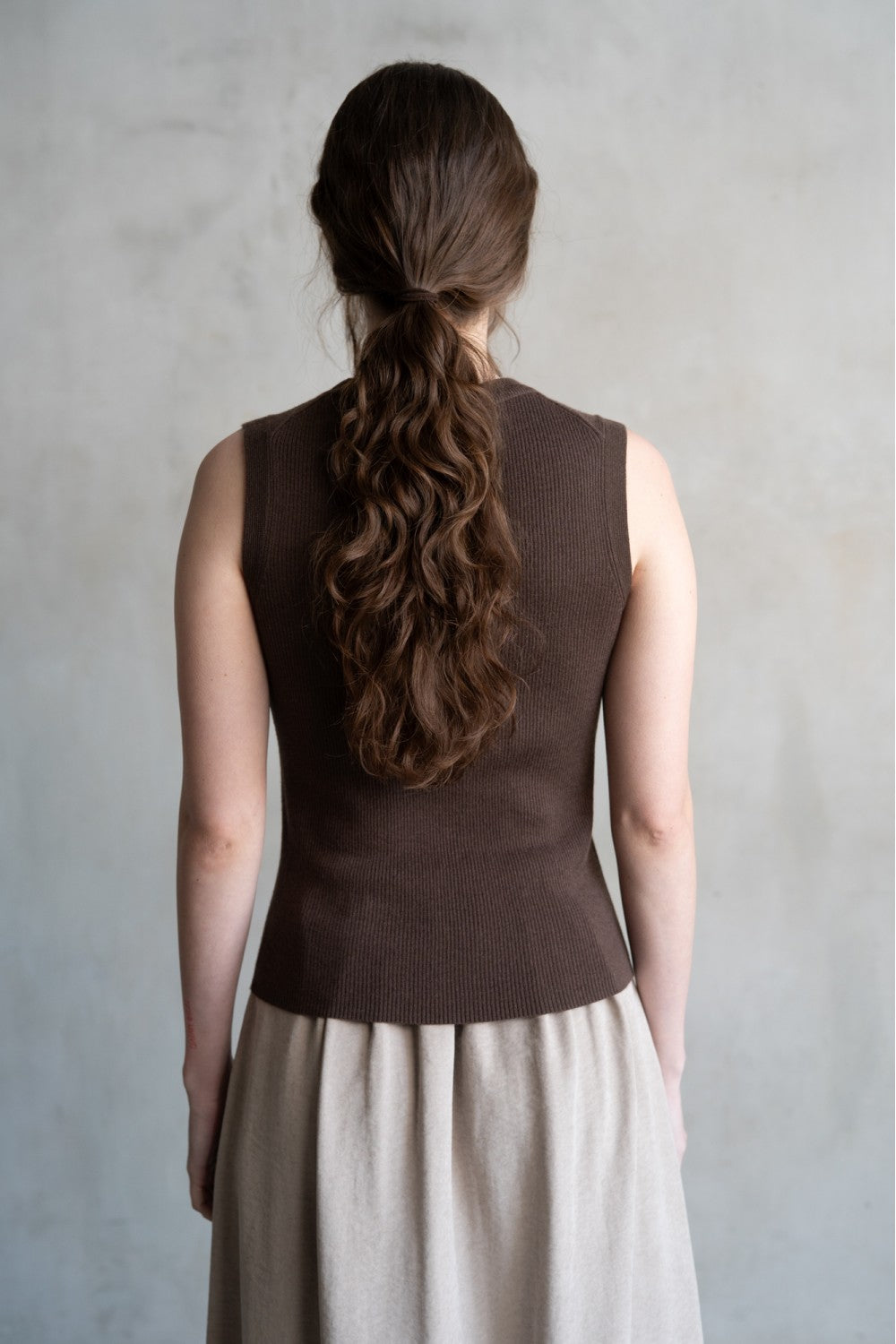 The Studio Sleeveless Wool Pullover