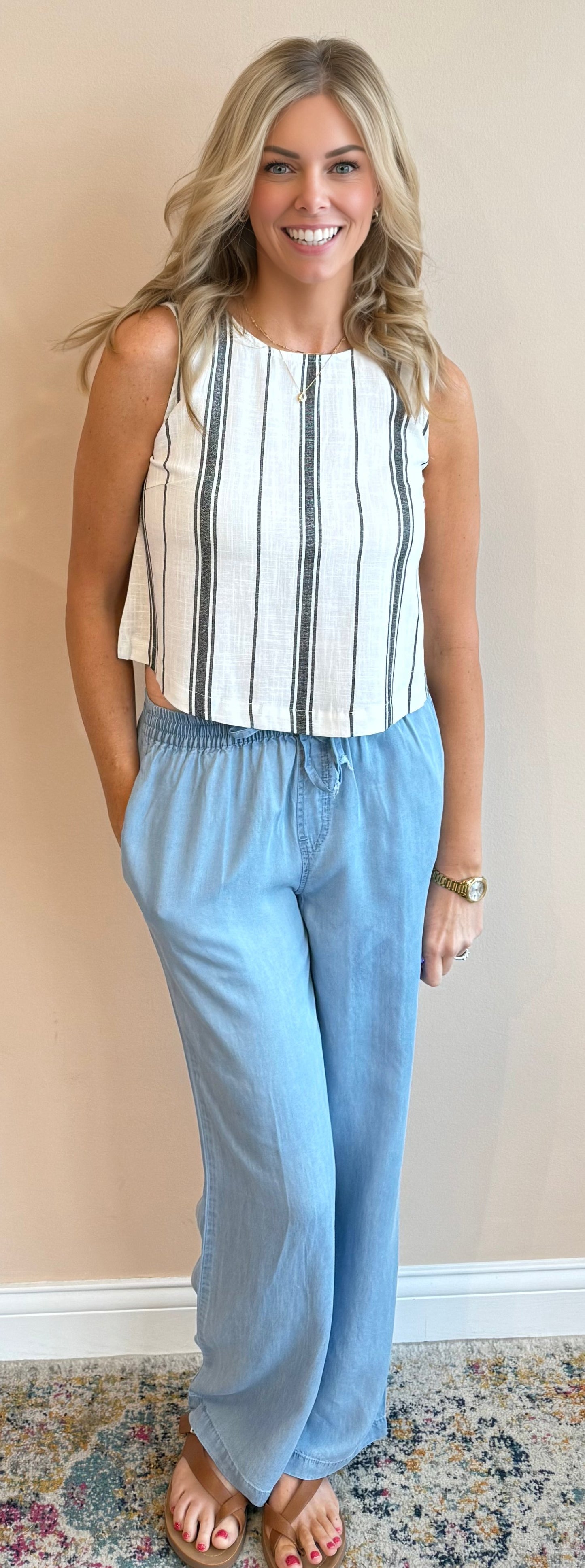 Trisha Tencel Wide Leg Pant