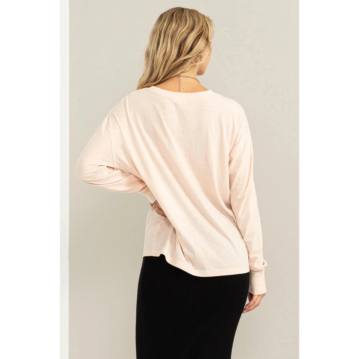 Clarissa Long Sleeve Pocket Tee