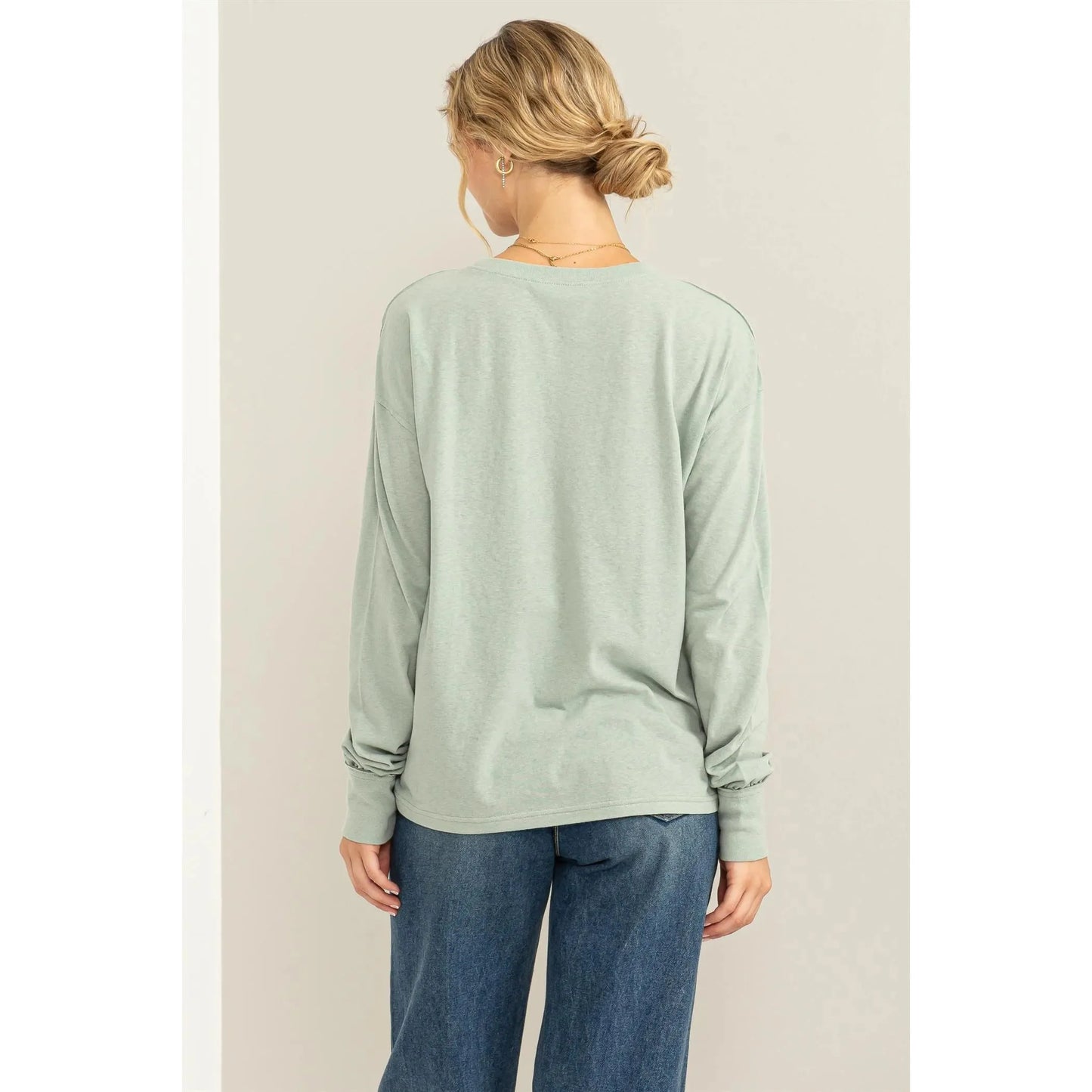 Clarissa Long Sleeve Pocket Tee