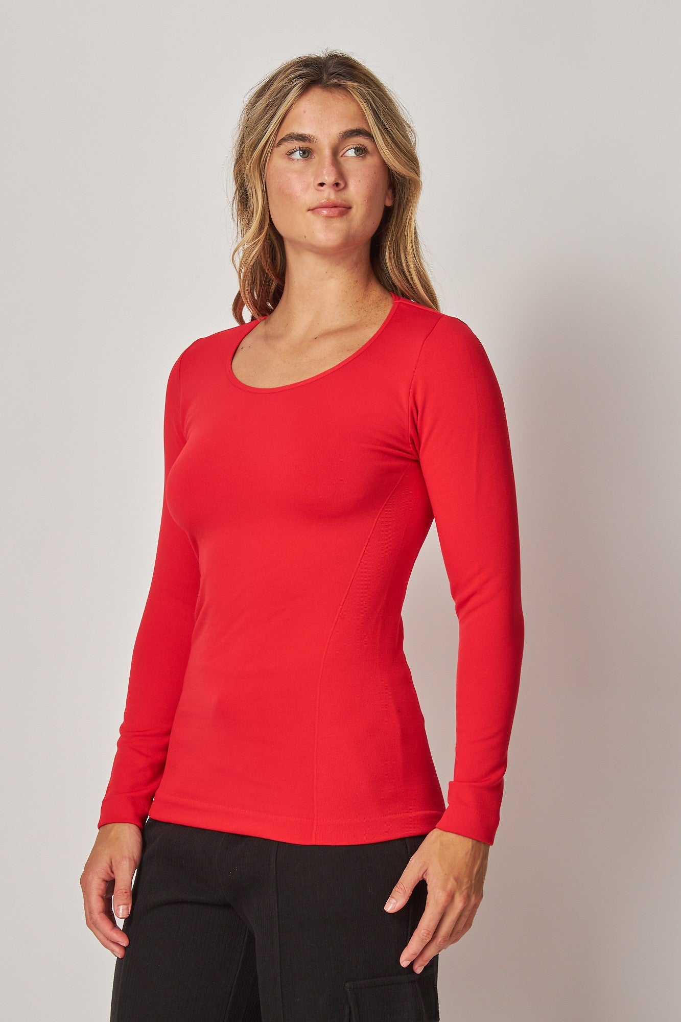 Fleece-Lined Seamless Tee