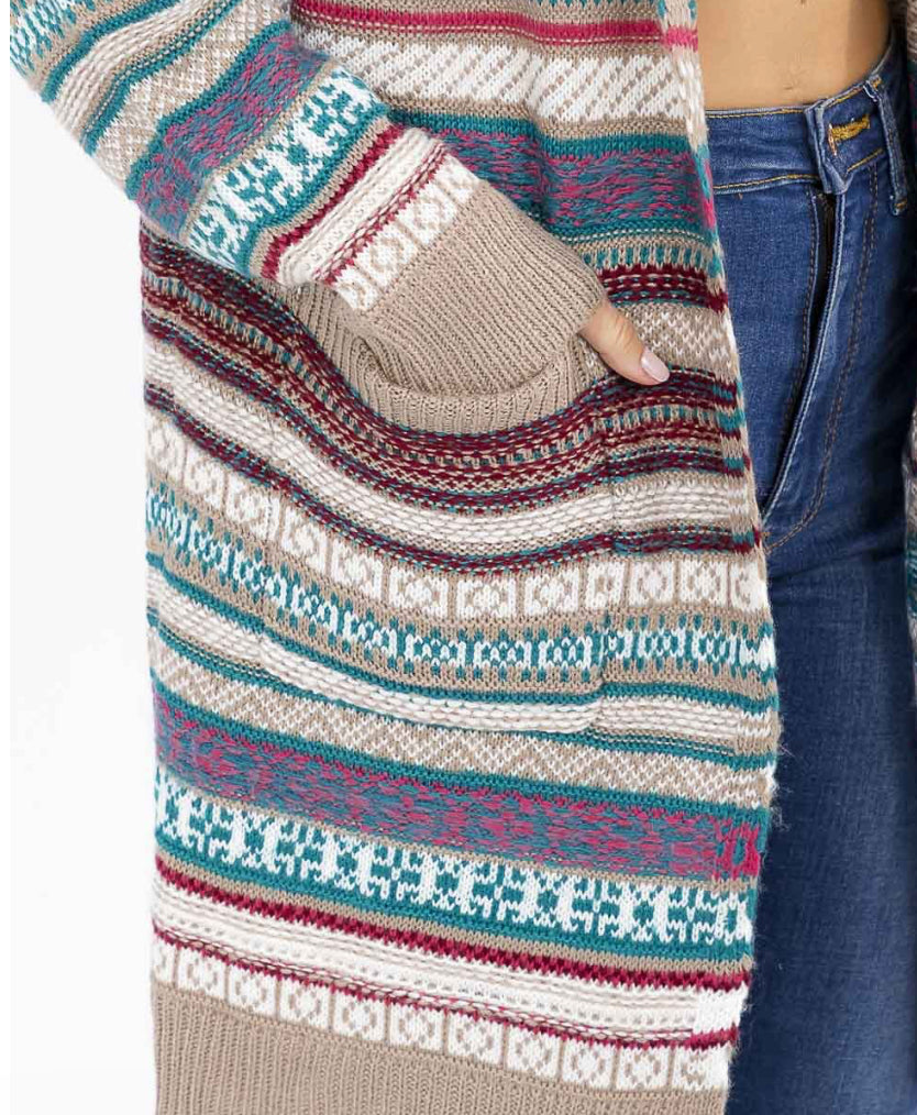 Dakota Striped Cardigan