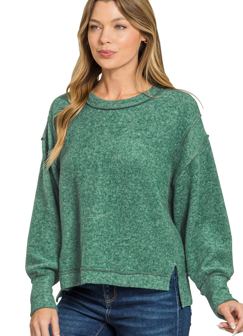 Hacci Drop Shoulder Top