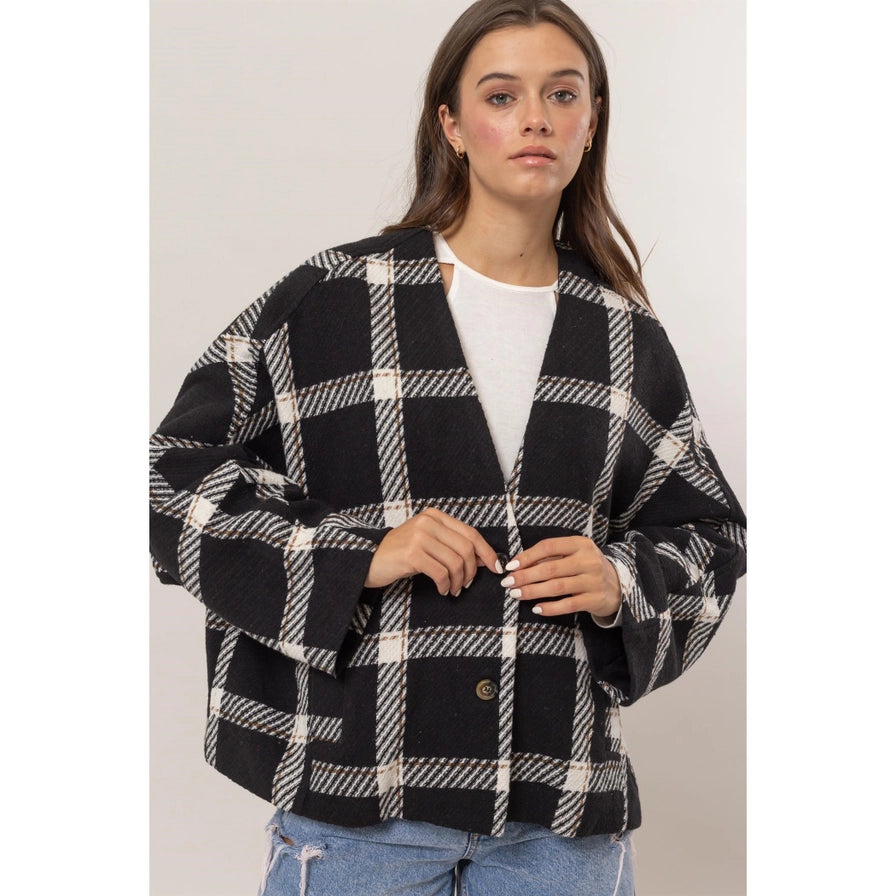Gretchen Plaid Cardigan