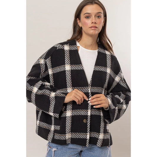 Gretchen Plaid Cardigan
