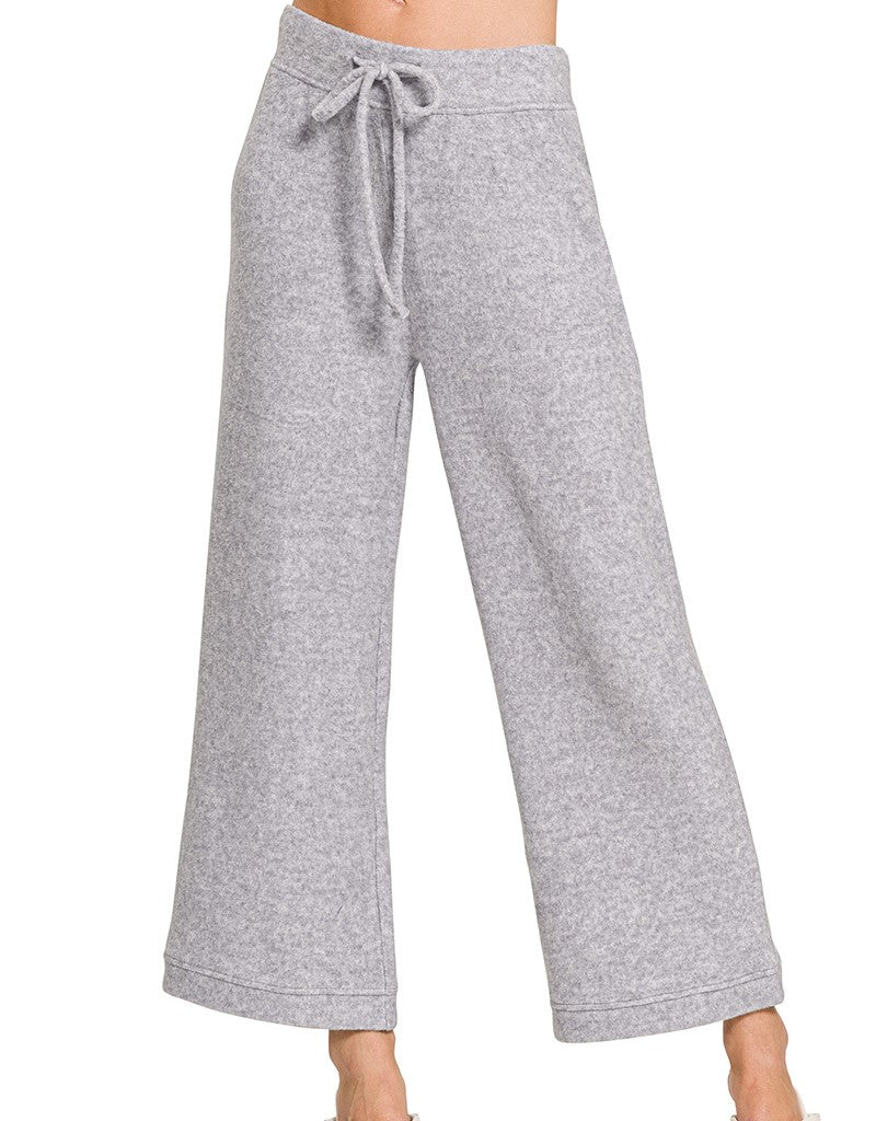 Cropped Hacci Pants