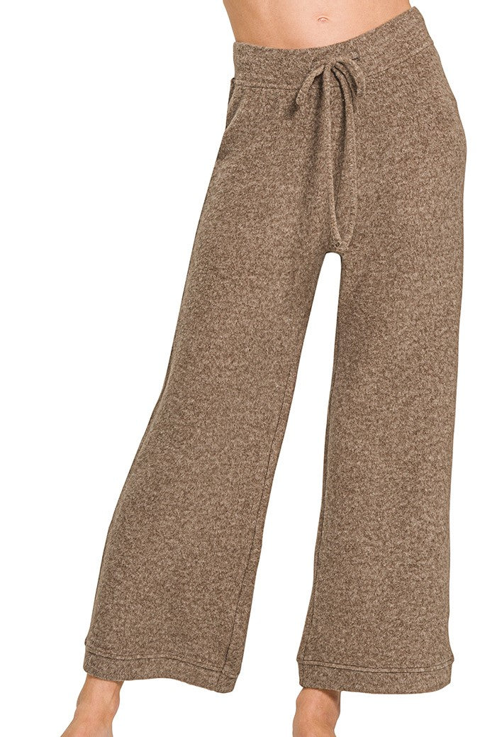 Cropped Hacci Pants