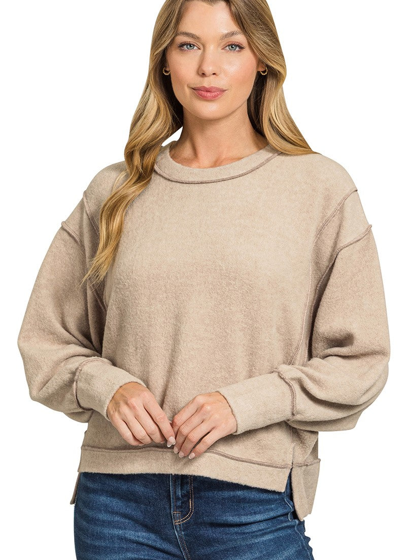 Hacci Drop Shoulder Top