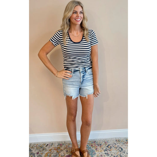 Risen Zella Fray Hem Shorts