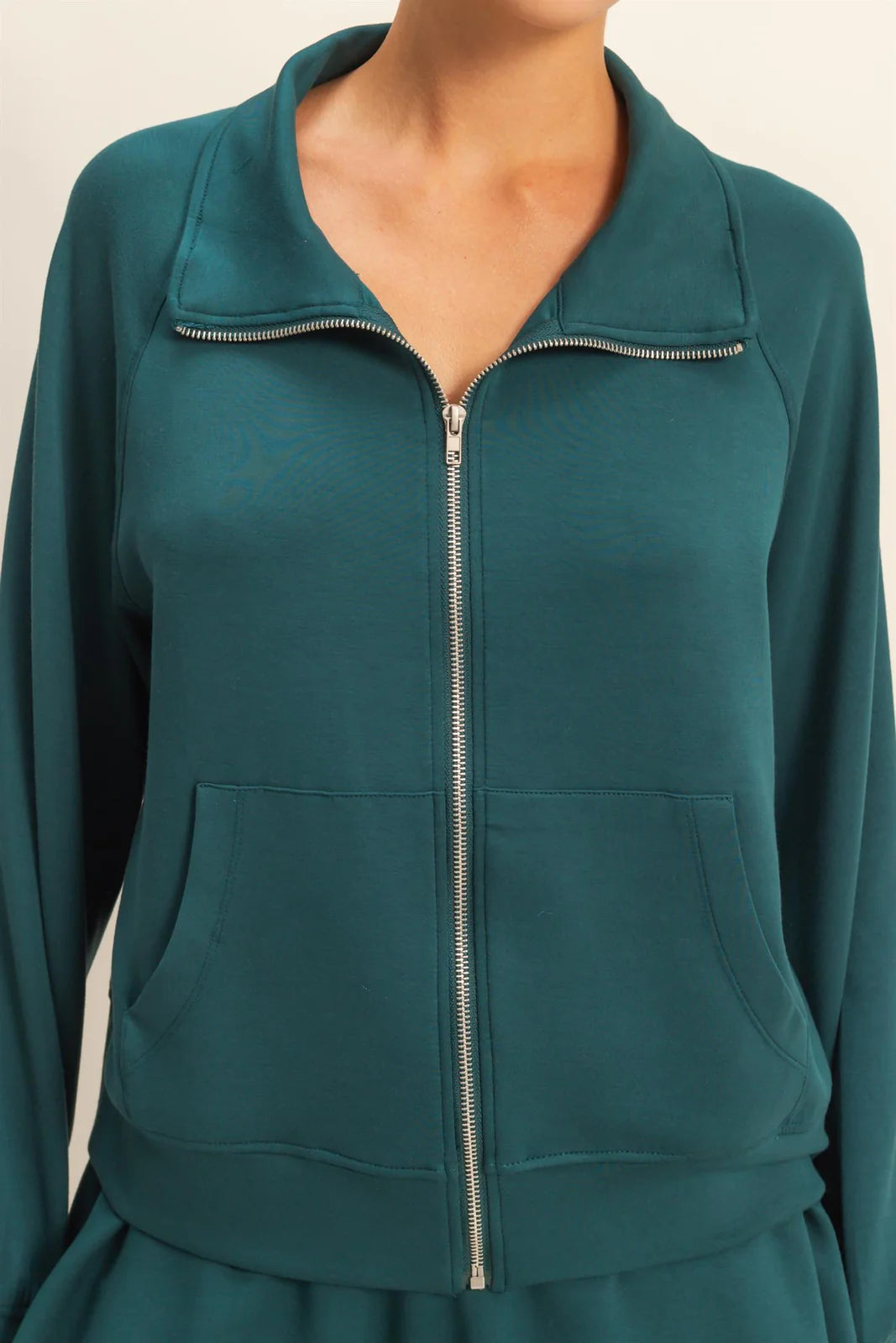 Double Knit Zipped Jacket