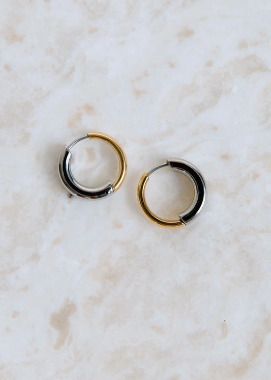 Lila Intermix Hoop Mixed Metal