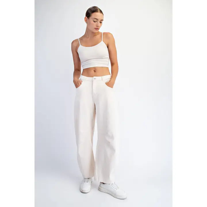 Loretta Twill Barrel Pant