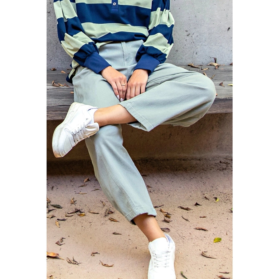 Loretta Twill Barrel Pant