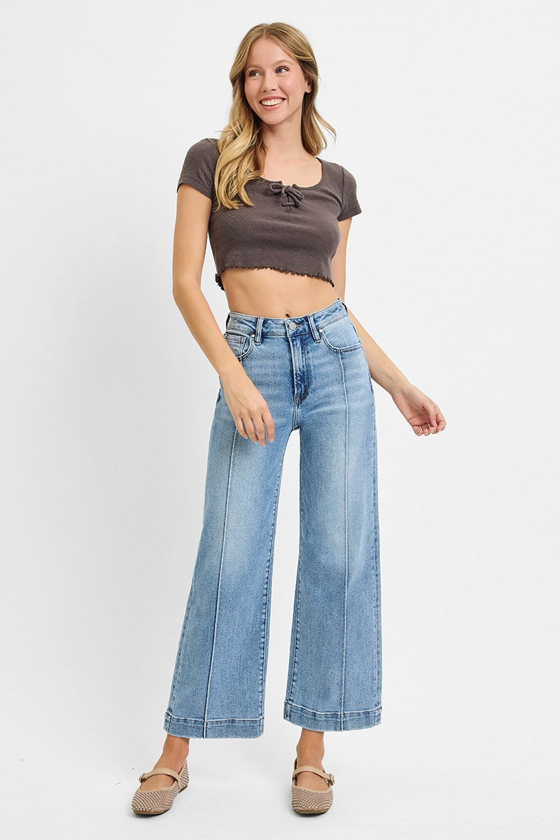 Risen Aimee Seam Wide Leg Jean