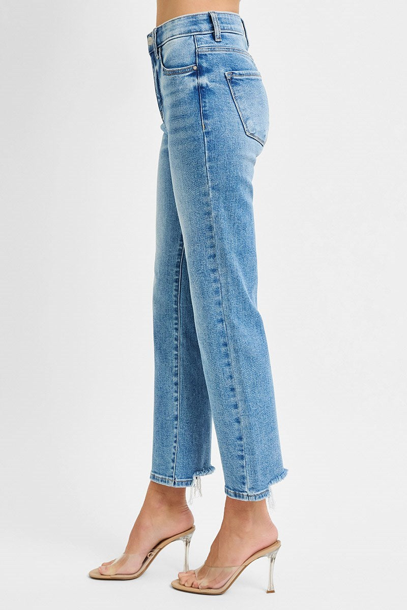 Risen Anna Crop Straight Jeans