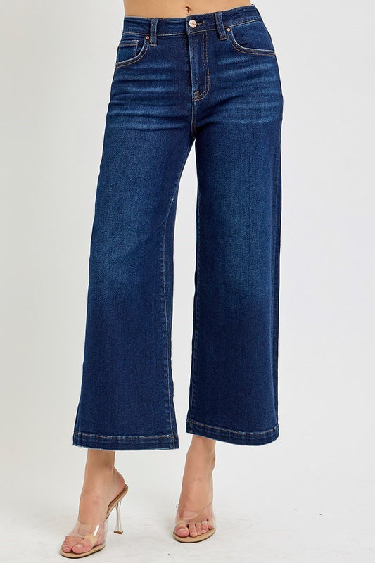 Risen Lily Wide Crop Jeans