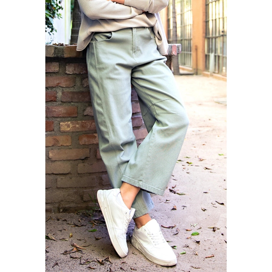 Loretta Twill Barrel Pant