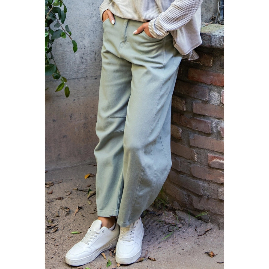 Loretta Twill Barrel Pant