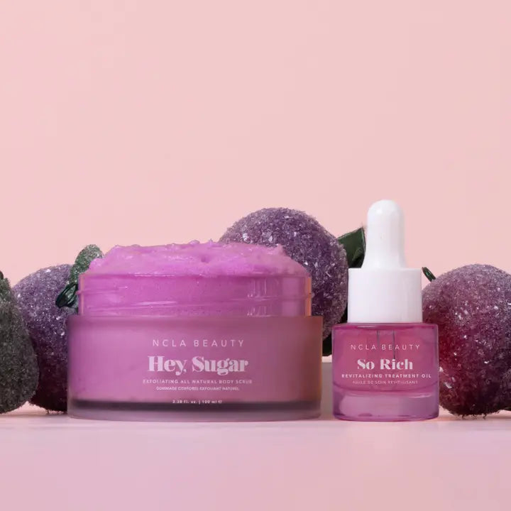 Sugar Plum Body Scrub + Treatment Oil Holiday Gift Set
