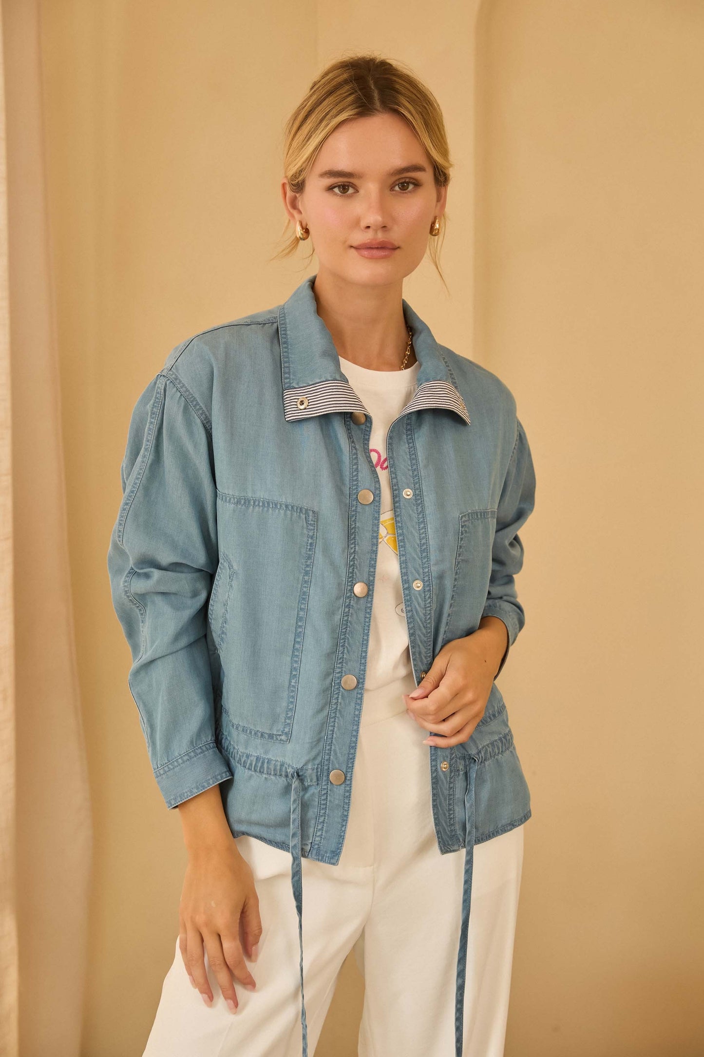 Sweet in Chambray Jacket