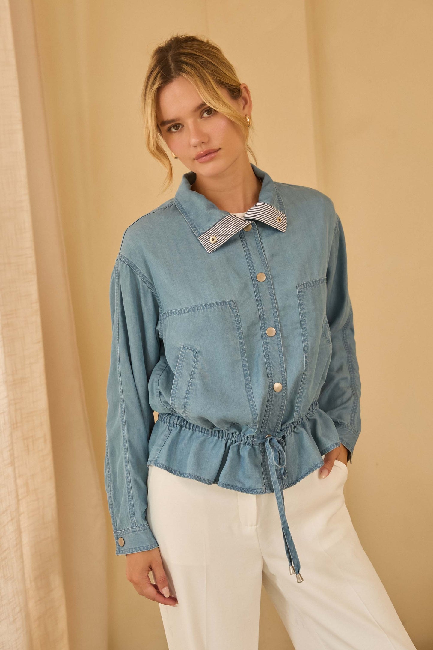 Sweet in Chambray Jacket