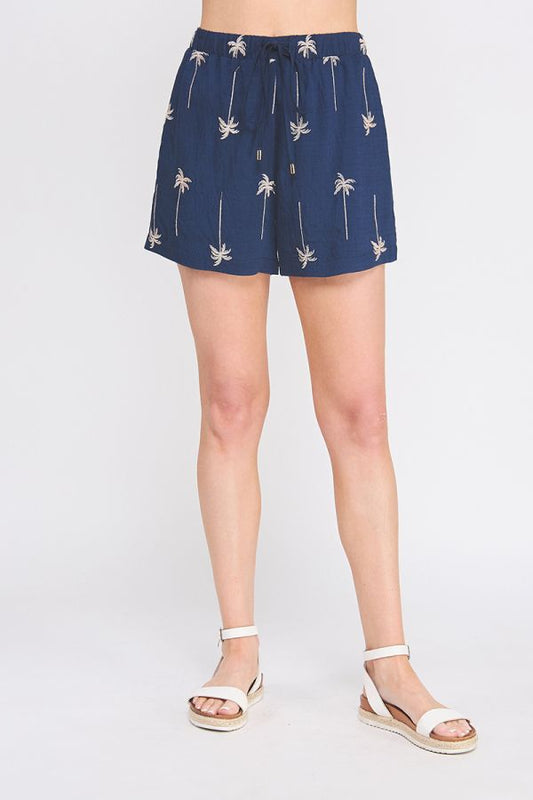Palmetto Drawstring Shorts
