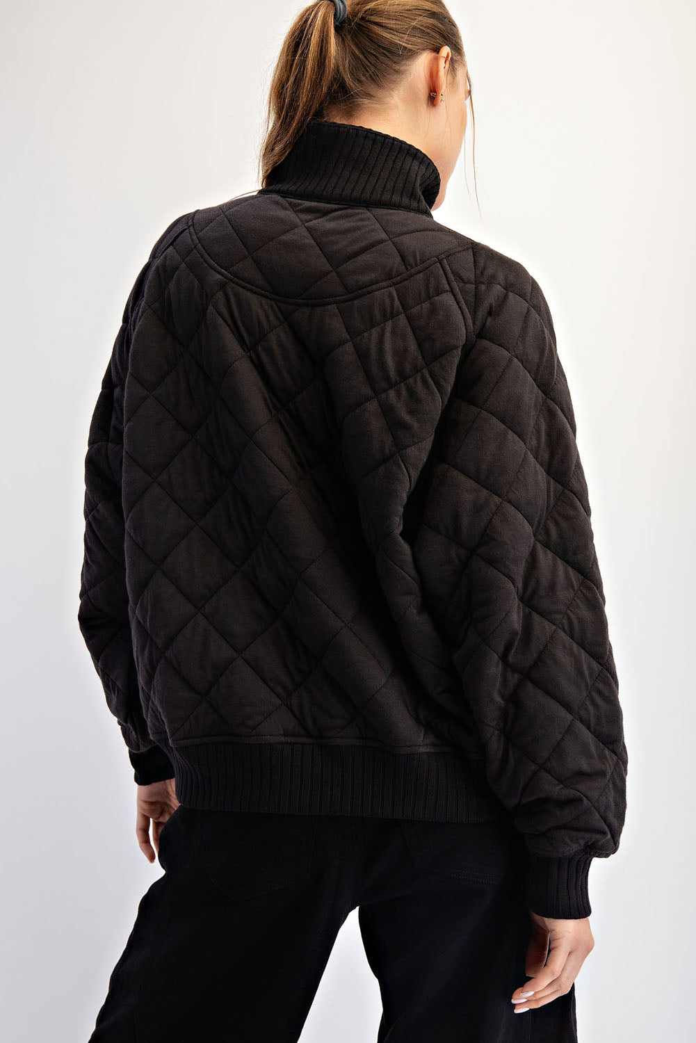 Rae Quilted Snap Pullover