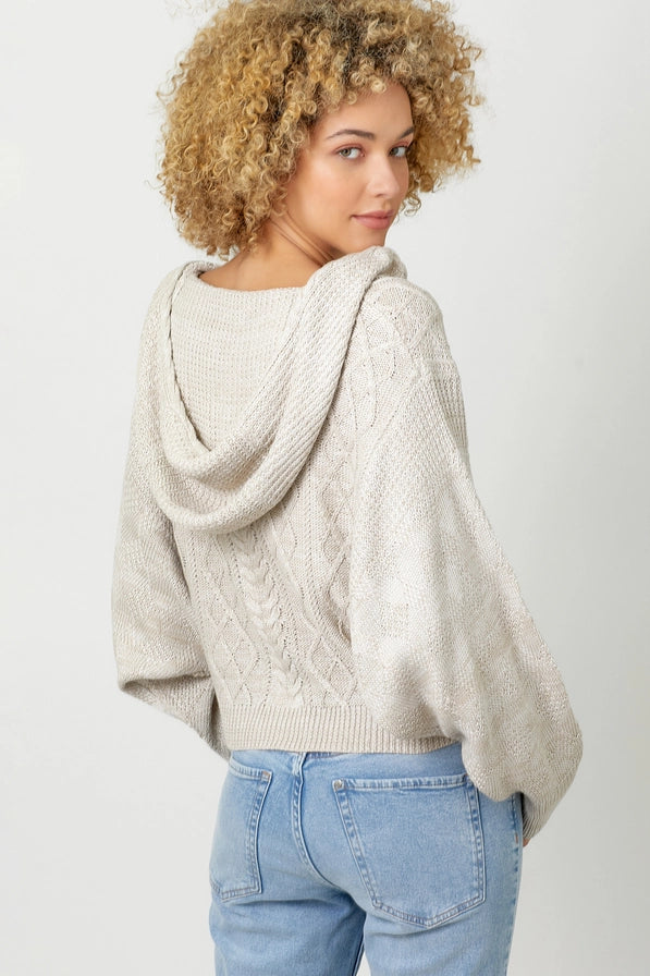 Dolman Sleeve Hoodie Sweater