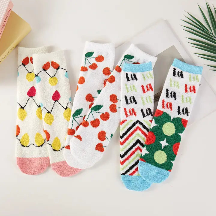 Christmas Fuzzy Sock Set