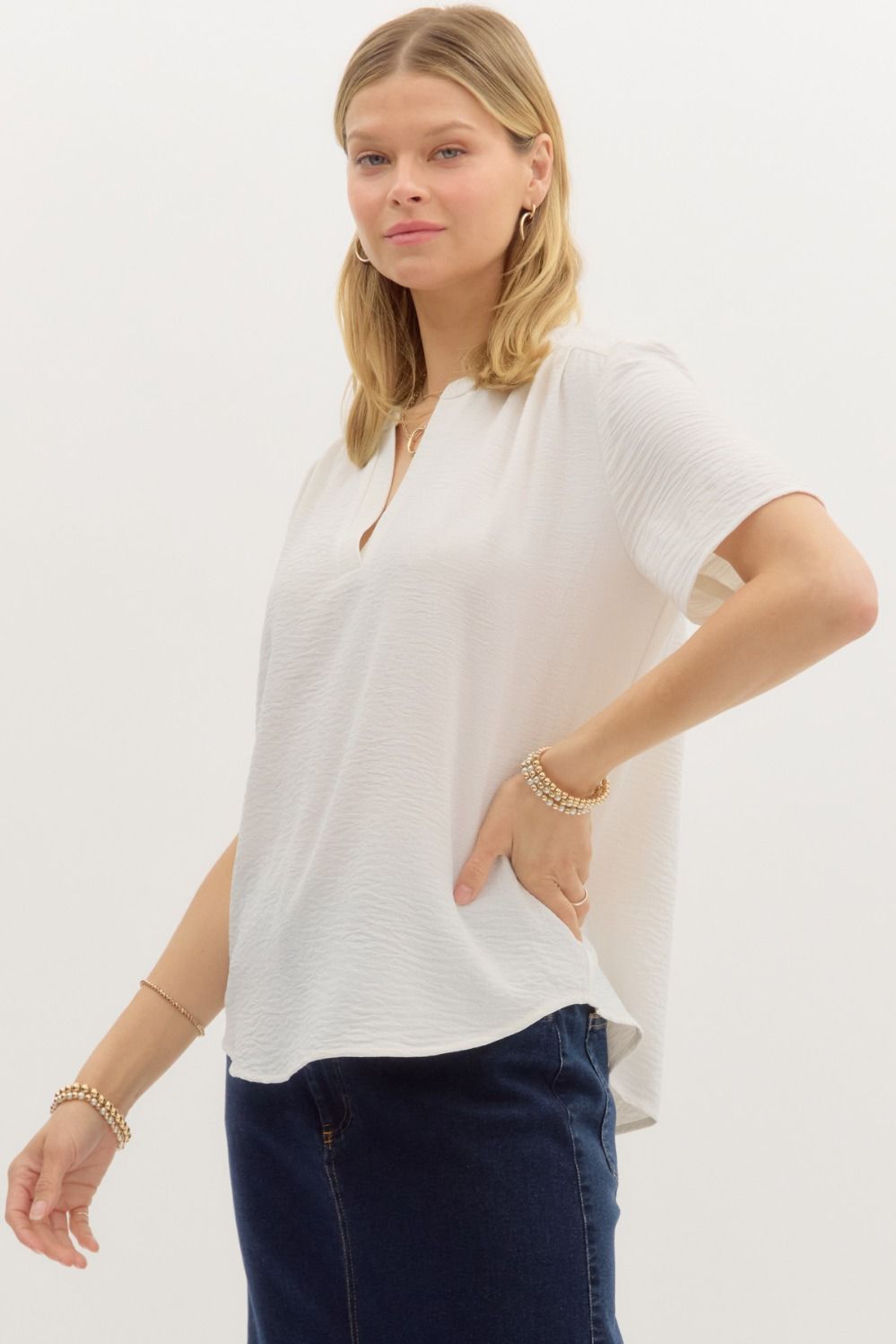 Everly Short Sleeve Blouse