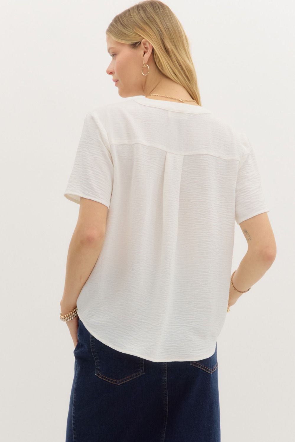 Everly Short Sleeve Blouse