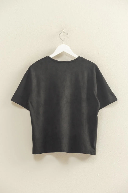 Mila Sueded Short Sleeve Tee