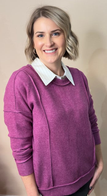 Hacci Drop Shoulder Top