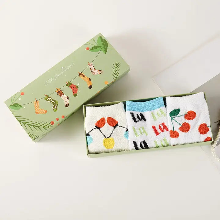 Christmas Fuzzy Sock Set