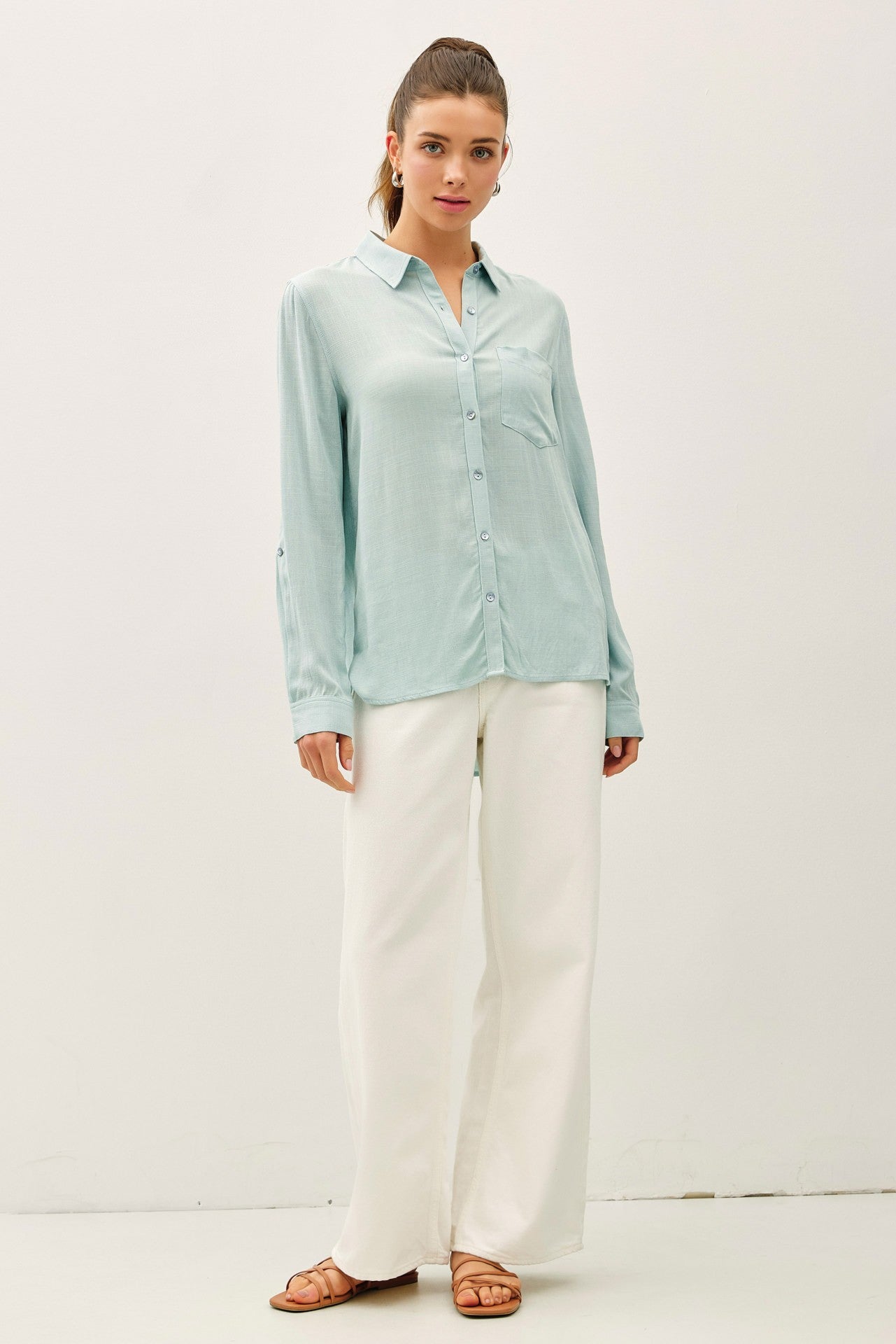 Soft Skies Button Down