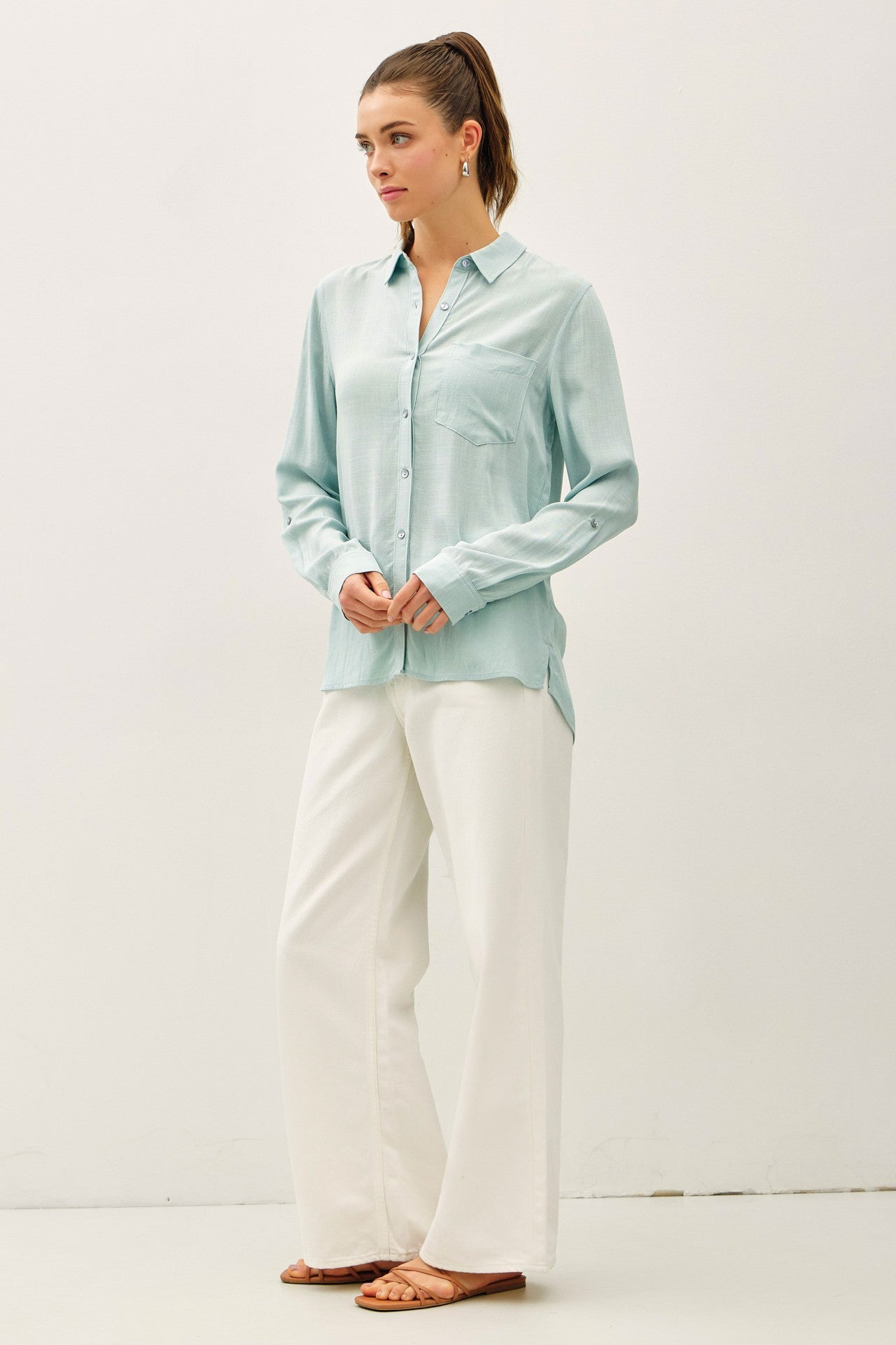 Soft Skies Button Down