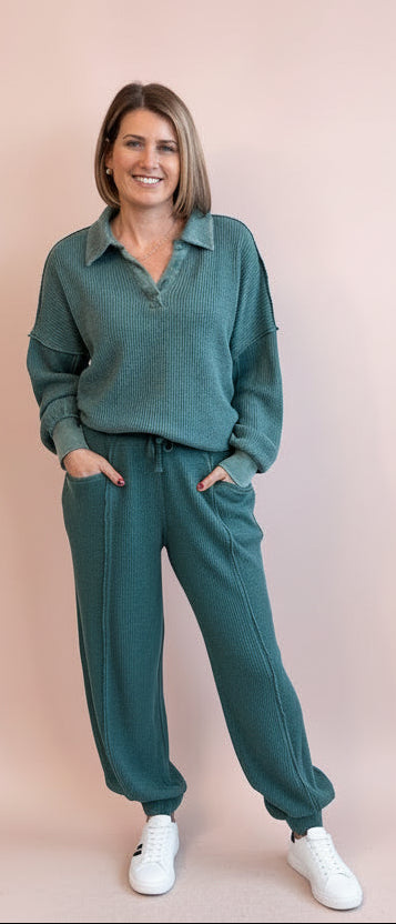 Rae Oversized Thermal Sweatshirt