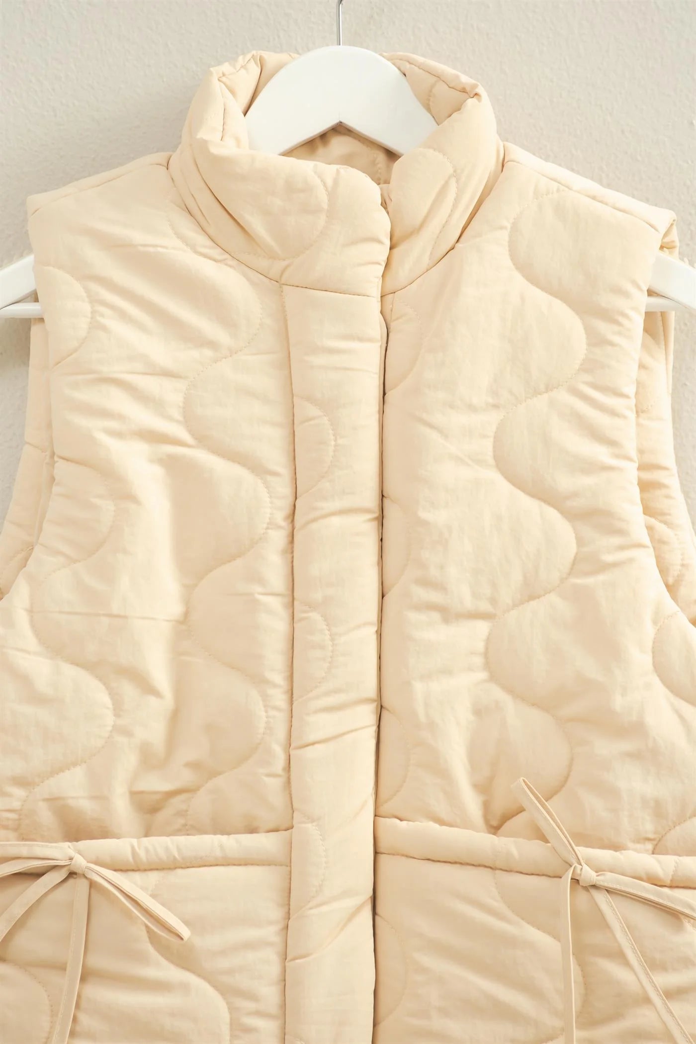 Wave Quilted Puffer Vest